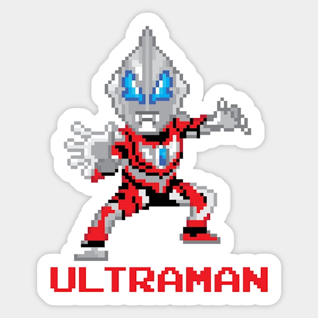 Ultraman Pixel Character Sticker by Rebus28